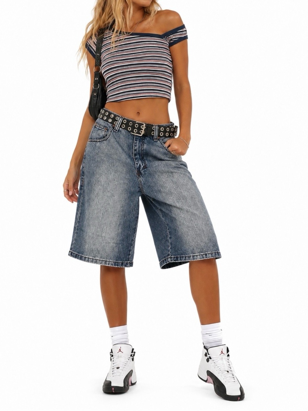 Vintage Y2K Rocawear Denim Jorts Blue Wash Size 31x15